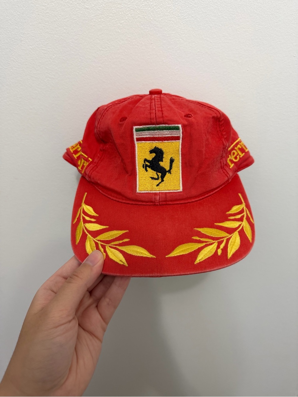 Vintage Ferrari Red Baseball Cap